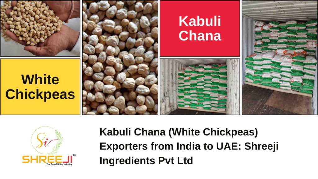 Kabuli Chana (White Chickpeas) Exporters from India to UAE: Shreeji Ingredients Pvt Ltd
